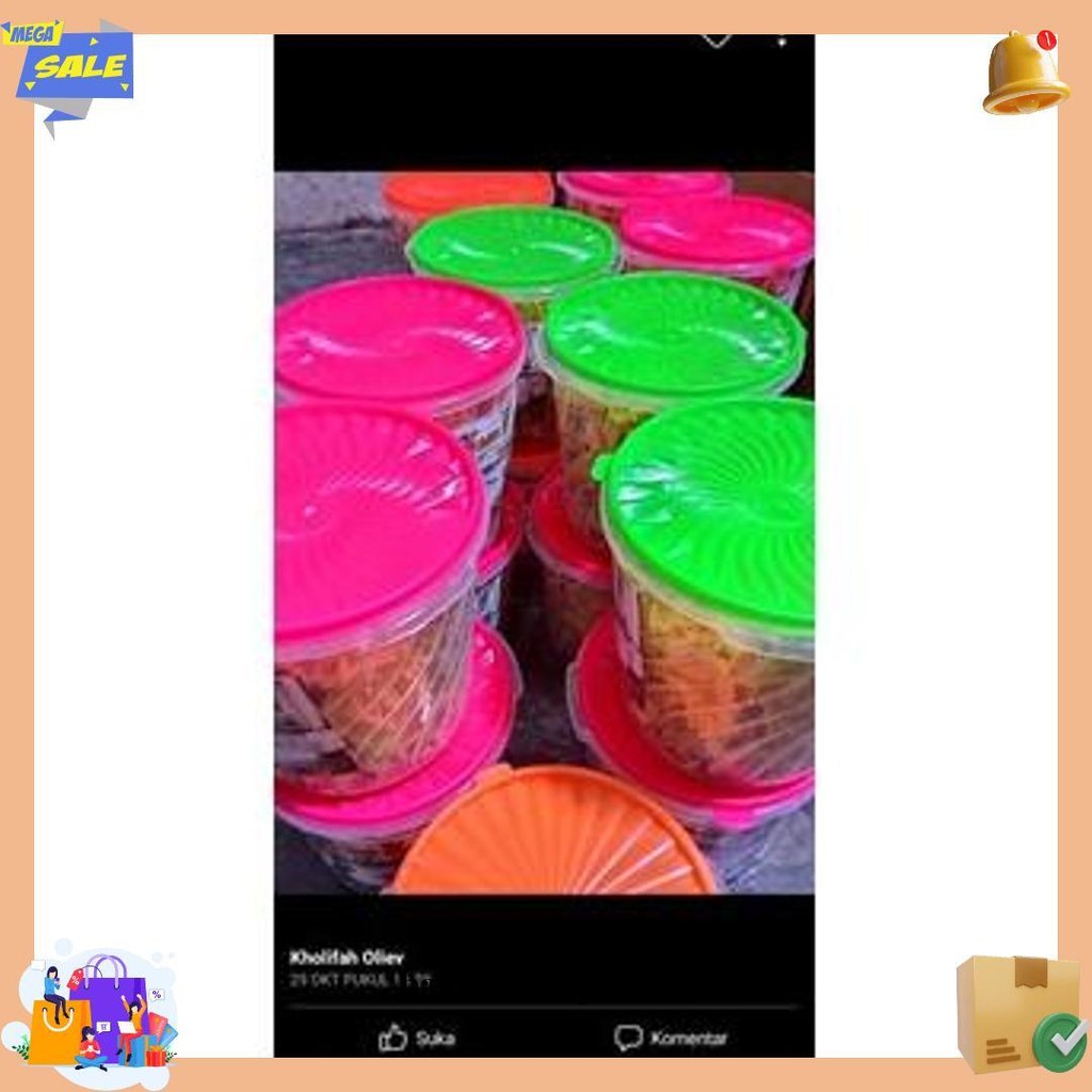 

Rempeyek/Peyek Kacang Dan Udang Ebi Kemasan Toples 3Ltr Cod