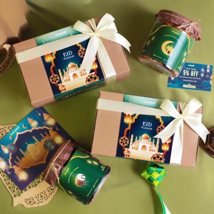 

New! Hampers Lebaran Idul Fitri / Parcel Lebaran Ramadhan / Eid Hampers - Cookies 2 Jar FREE KARTU PITA VOUCHER BUBBLE WRAP LUCKYBITE Idul Fitri