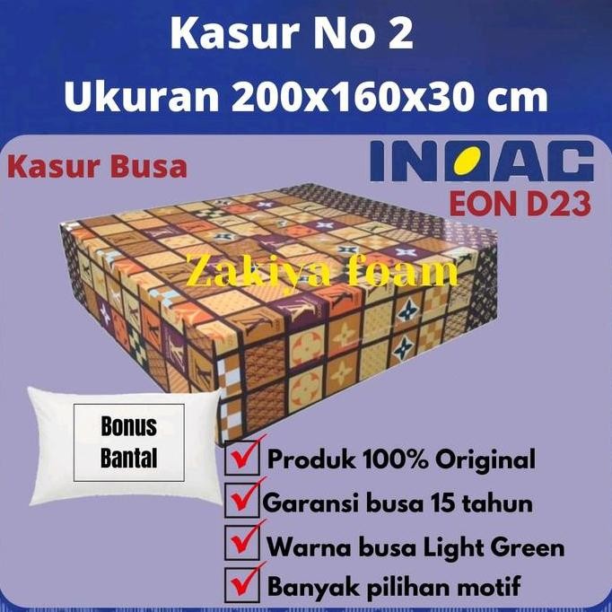 Kasur Busa Inoac No 2 Tebal 30 Uk 200X160X30 Cm Garansi Busa 10 Tahun