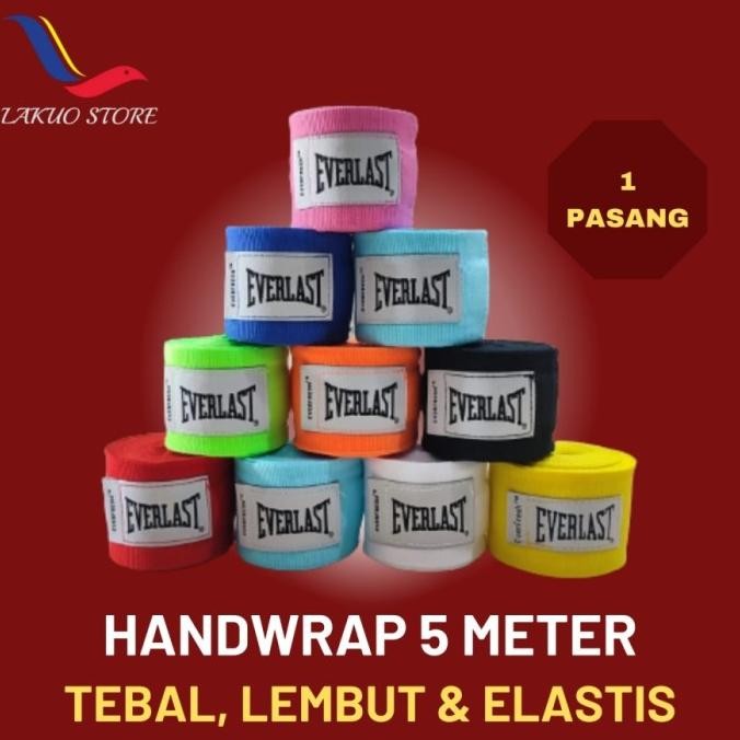 Handwrap Everlast 5 Meter Muaythai / Bendit Tinju