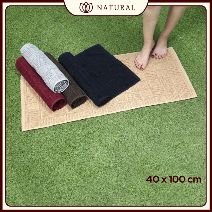 Keset Handuk Natural by Chalmer 40x100 cm Keset Panjang Polos Dapur