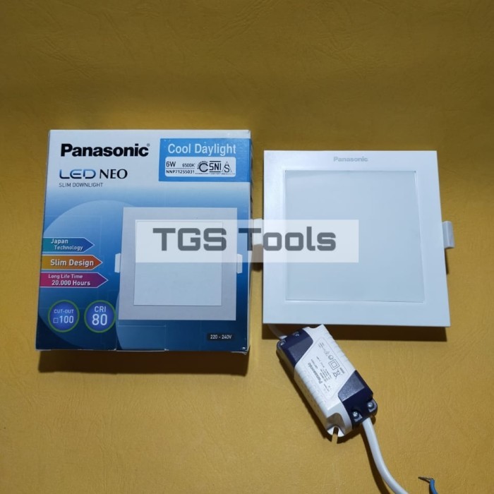 Lampu Panel Led / Slim Downlight Led Neo ( Kotak) 6Watt - Panasonic