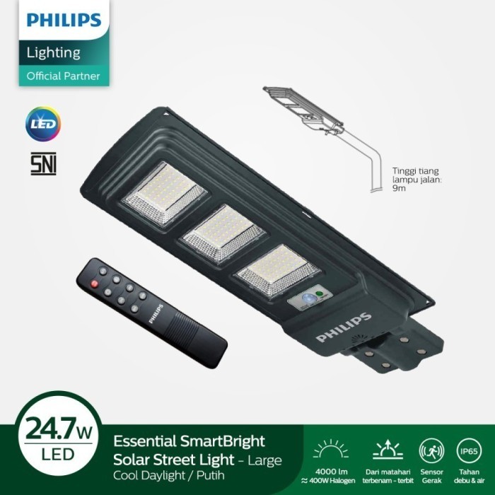 Lampu Jalan Led Pju Solar Cell Philips Brc010 Smd All In 1 Streetlight