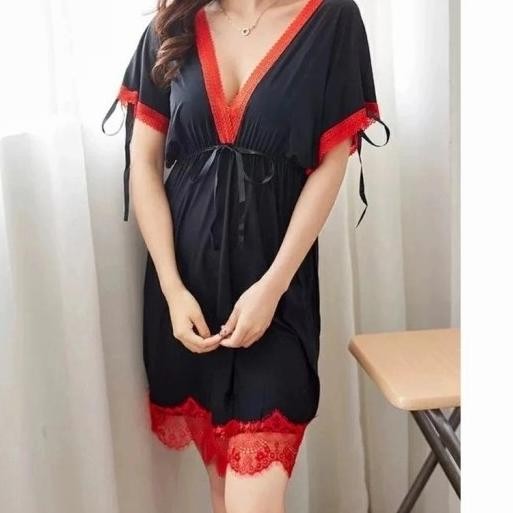 

Lingerie V Neck/Lingerie Bahan Halus Original