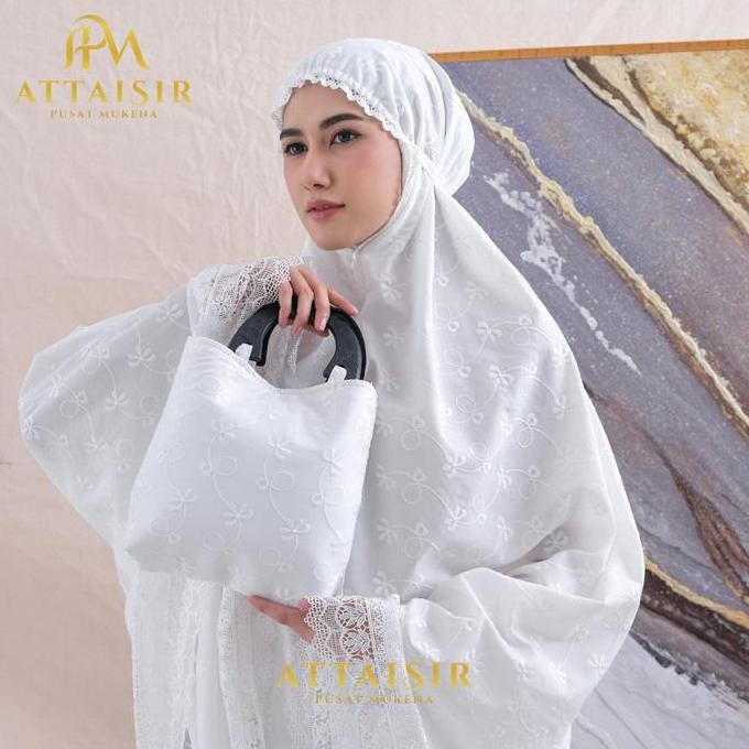 Spesial Apm Mukena - Mukena Dewasa Katun Paris Bordir Mewah Cantik Syarifah Series Apm