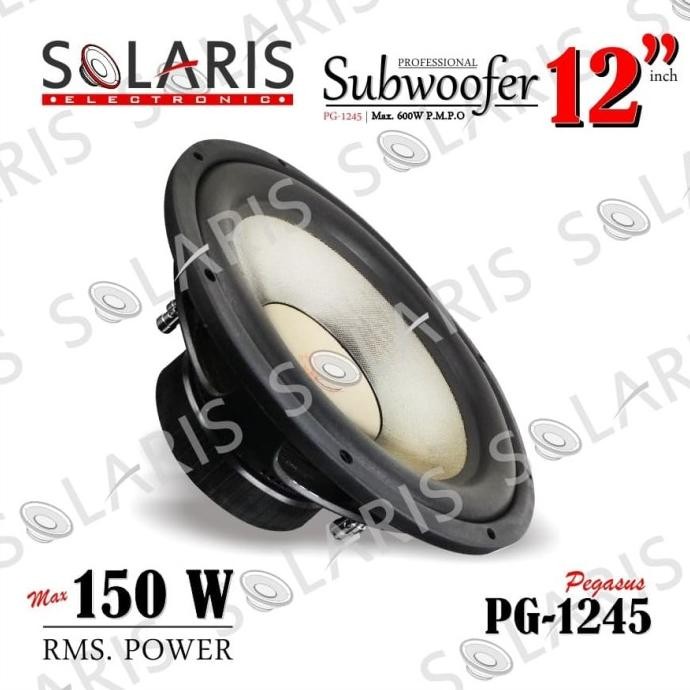 SUBWOOFER 12 Inch 150 Watt RMS DOUBLE COIL Pegasus PG-1245 Terlaris