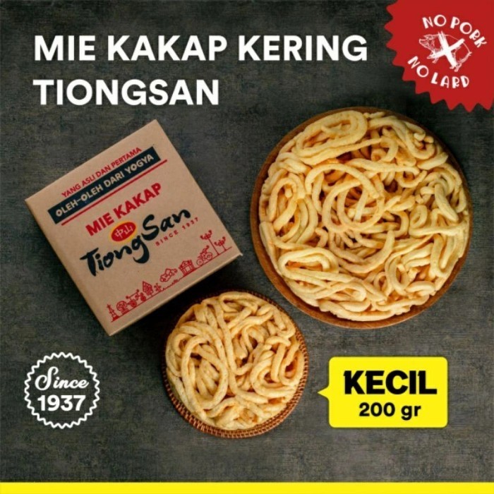 

PROMO MIE / PASTA / MIE KAKAP TIONG SAN ukuran kecil (200 gr) NON COD