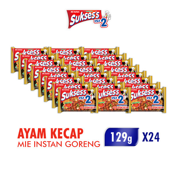 

PROMO MIE / PASTA / Suksess Mie Instan Goreng Ayam Kecap 129 gr isi 2 x 24 pcs NON COD