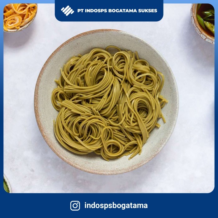 

PROMO MIE / PASTA / Hatakenaka Cha Soba 250gr Dry Matcha Noodle Chasoba Mie Kering NON COD