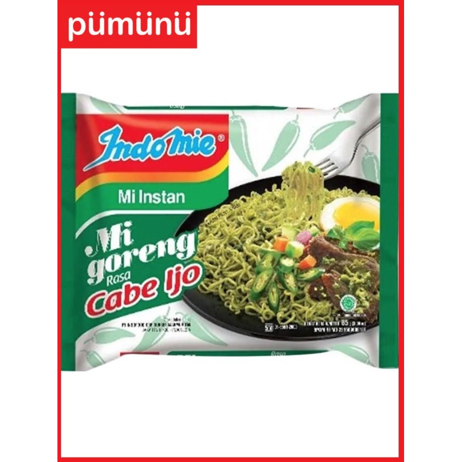 

PROMO MIE / PASTA / Indomie Goreng Cabe Ijo Makanan Instan [1 Dus/40 pcs] NON COD