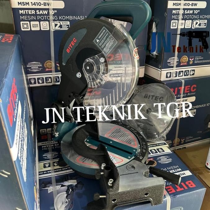 MESIN POTONG ALUMUNIUM 10 INCH BITEC MSM 1410-HM / MITER SAW BITEC 10"