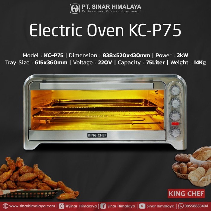 KC-P75 ELECTRIC OVEN - OVEN LISTRIK