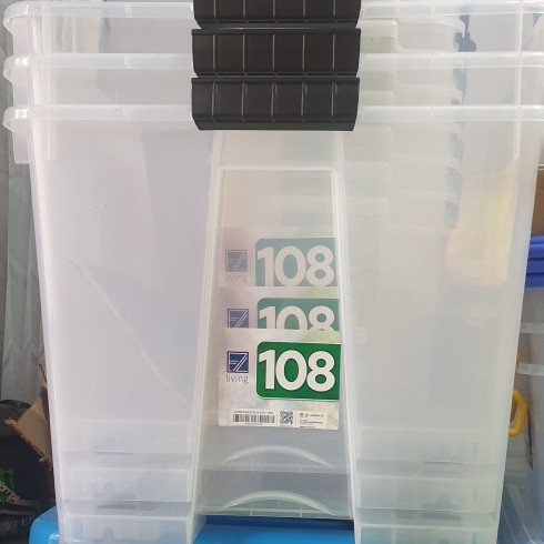 HOT SALE box container bening 108 liter/ container box transparan bening 108L