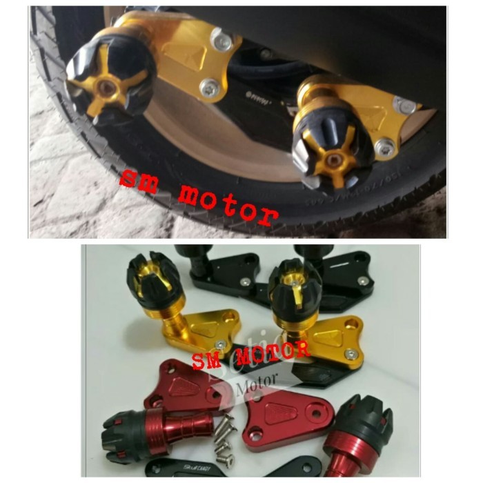 Jalu slider knalpot nmax jalu pelindung knalpot nmax bahan cnc