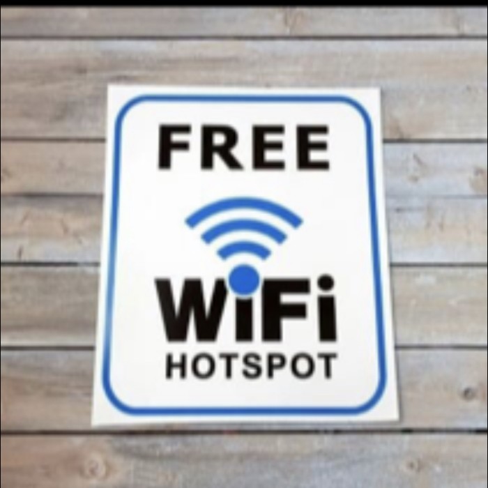 

Sale Stiker Free Wifi 20 X 20 Cm