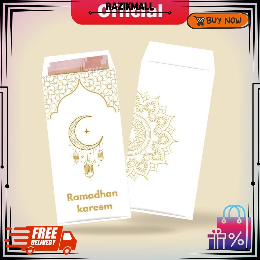

Amplop Lebaran Panjang Premium - Amplop Uang Thr Desain Elegan & Mewah D Ramadhan Sale