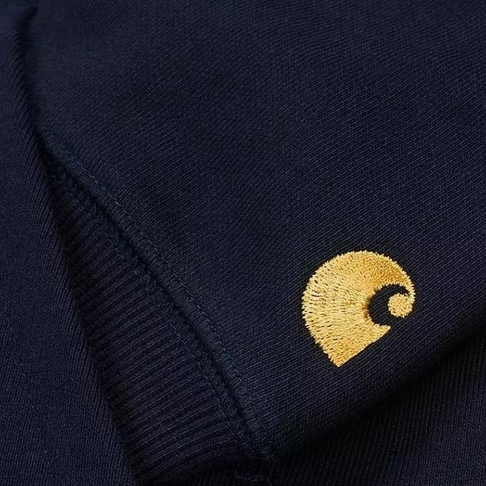 Grosir Carhartt Wip - Carhartt Hooded Chase Sweatshirt - Black/Gold