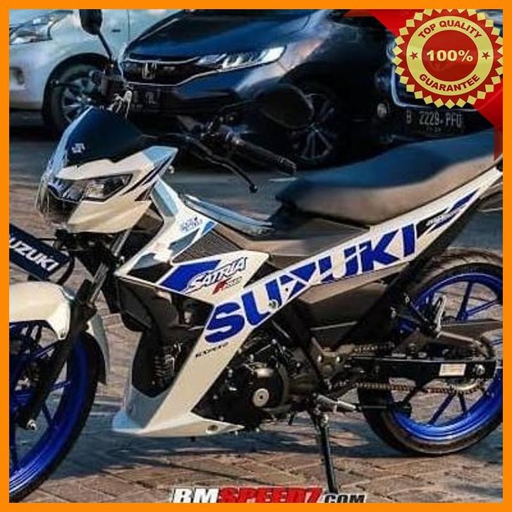 [AMC] STRIPING SATRIA FU FI ECSTAR 2019/20 PUTIH FULL (BIRU)