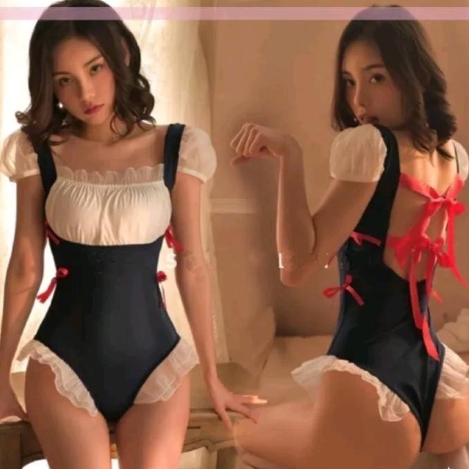 

Lingerie Sexy Cosplay Kostum Bodysuit/Swimsuit Seksi Open Crotch Original
