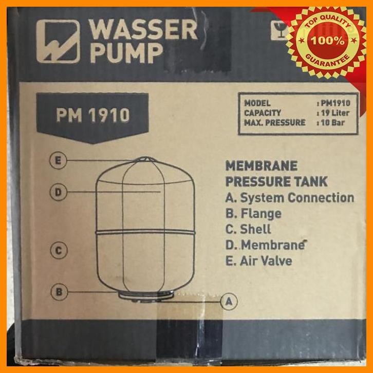 [SMM] TABUNG POMPA AIR SEMI JETPUMP WASSER PM 1910 PM1910 19 LITER