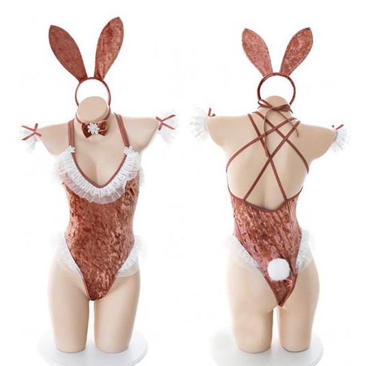 

Lingerie Sexy Kelinci Lucu Cosplay Jumpsuit Selangkangan Open A508-B Original