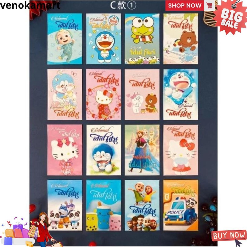 

(Mika 50 Pc) Amplop Lebaran 2024 Isi 50 Pc Angpau Uang Karakter Estetik D Cod