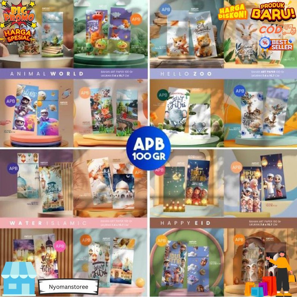 

Amplop Lebaran Edukasi (Isi100Pcs) | Amplop Edukasi | Isi 4 Desain (Sesuai Tema) | Bahan Premium D Sale