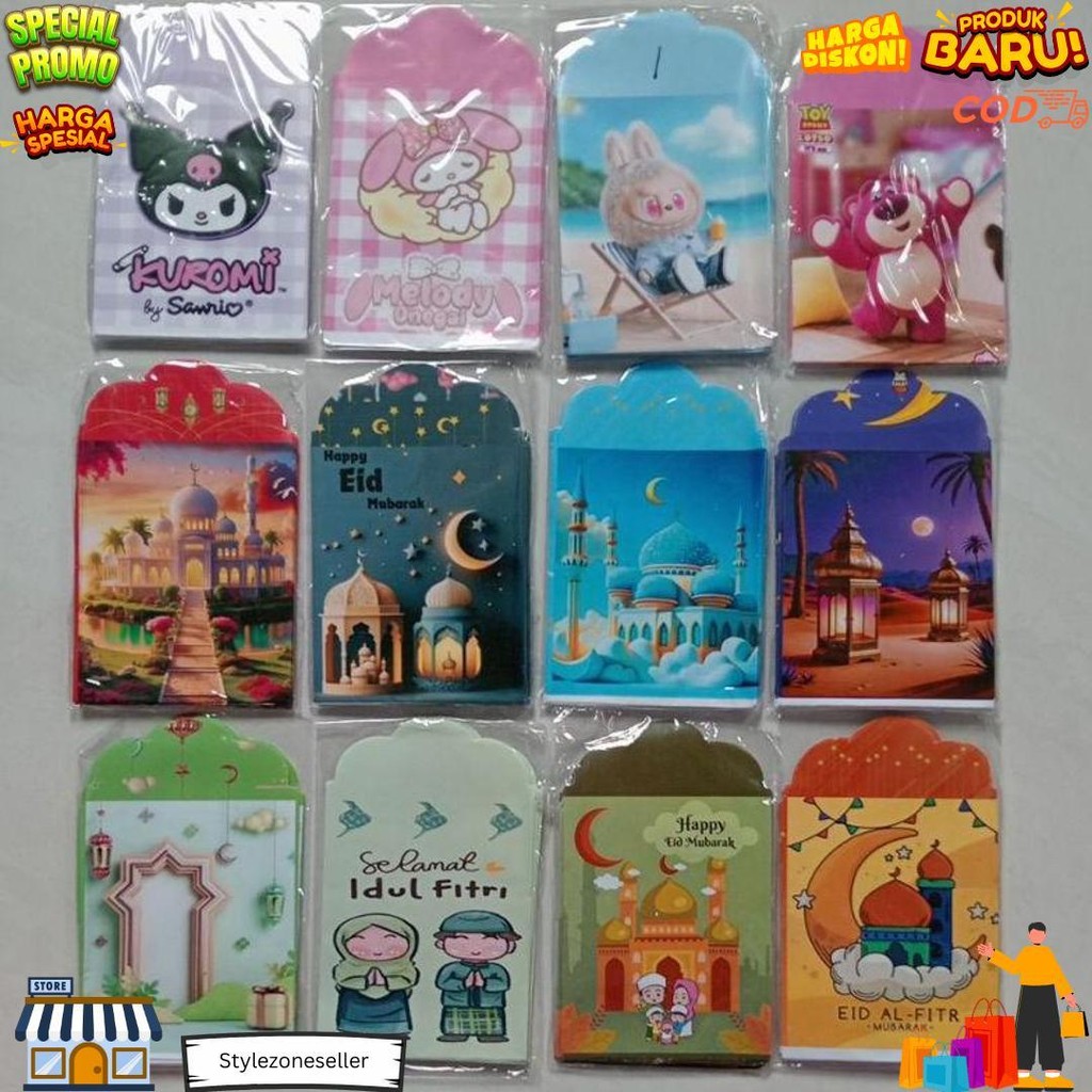 

Amplop Lebaran Size Medium 7X12 Cm (1 Pack Isi 10 Pcs Amplop) D Best Seller