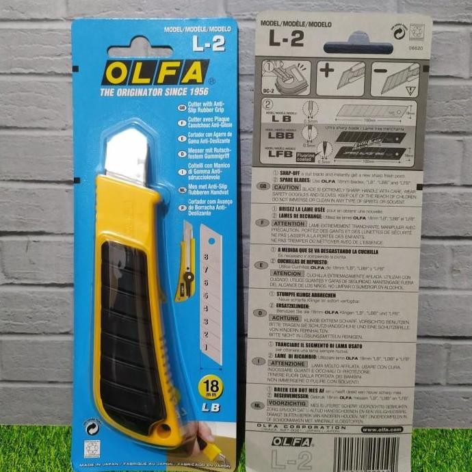 

SIAP KIRIM OLFA L2 PISAU CUTTER 18MM L-2 SNAP OFF BLADE CUTTER