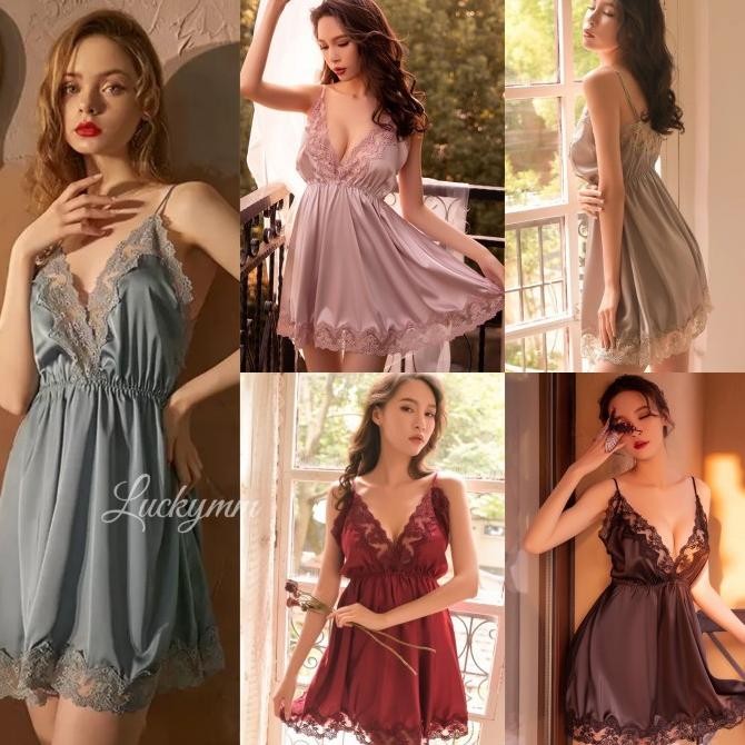 

Sexy Lingerie Dress Babydoll Baju Tidur Sexy Lingerie Wanita 08 Original