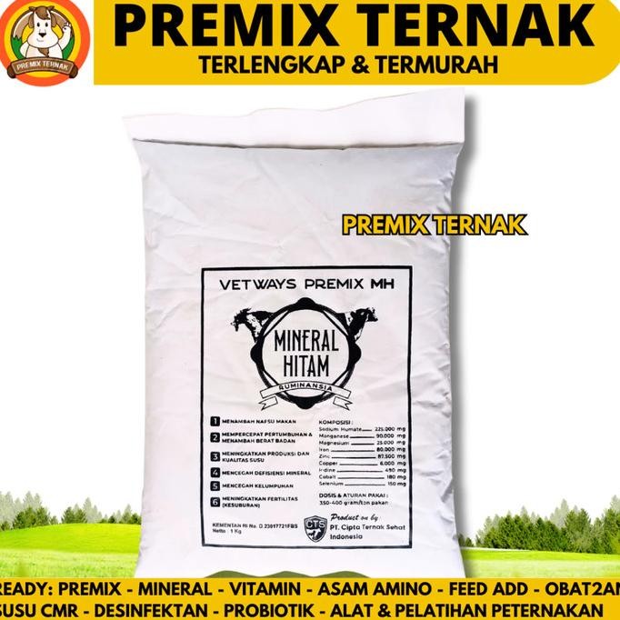 VETWAYS PREMIX MINERAL HITAM 1KG