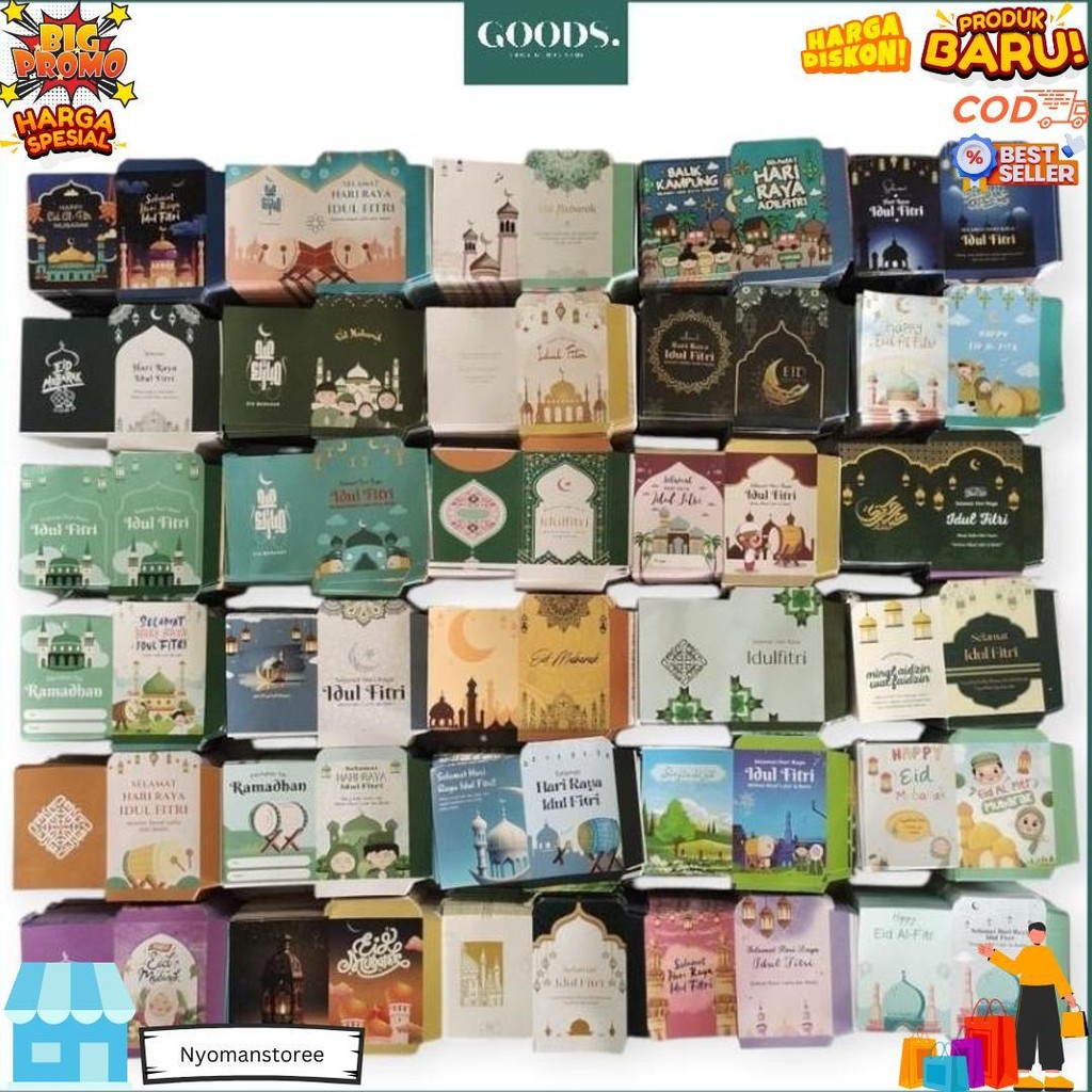 

[50 Pcs] Amplop Mini Lebaran 2025 | Amplop Kekinian | Amplop Lebaran Muslim Aesthetic | Angpau D Sale