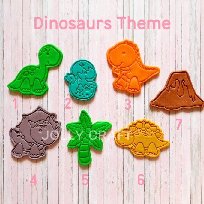 

SIAP KIRIM COOKIE CUTTER DINOSAURS THEME 1-7 SIZE 6 CM (PILIH 1 MOTIF)