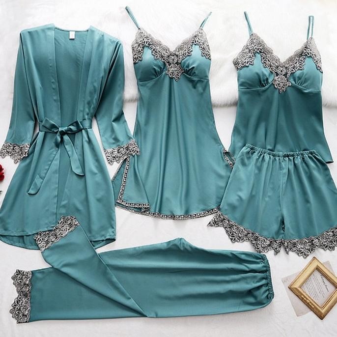 

Sale....Baju Tidur Wanita 5 In 1-Dress-Daster-Lingerie Kimono 017H Original