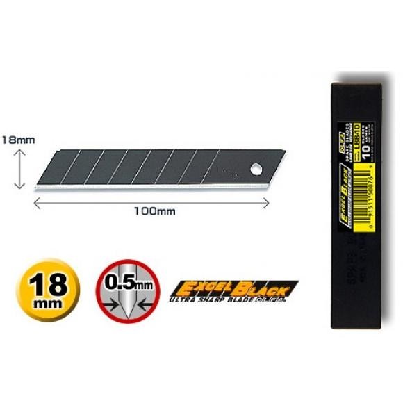 

SIAP KIRIM 18MM SPARE BLADE OLFA LBB-10 10PC ISI ULANG PISAU CUTTER EXCEL BLACK