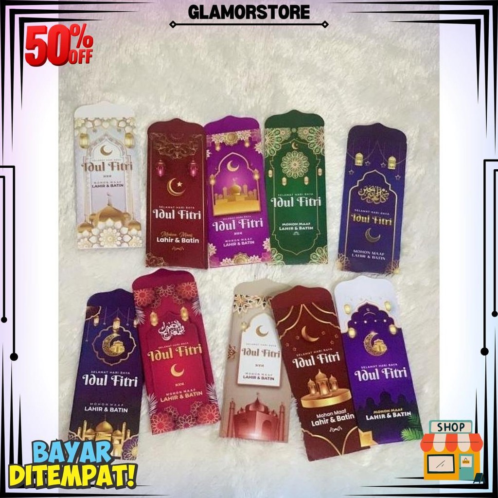 

[300 Pcs] Amplop Lebaran Idul Fitri Besar Jumbo Lembaran Belum Di Lem D Promo Puncak