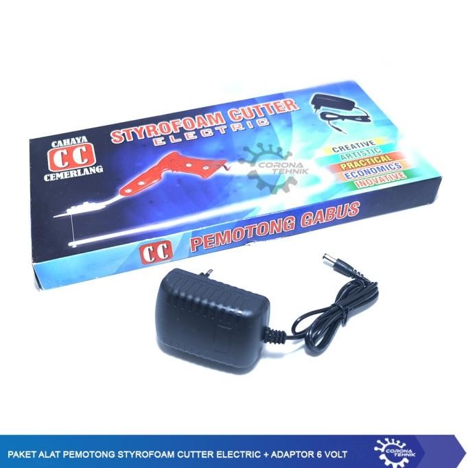 

SIAP KIRIM PAKET ALAT PEMOTONG STYROFOAM CUTTER ELECTRIC + ADAPTOR 6 VOLT