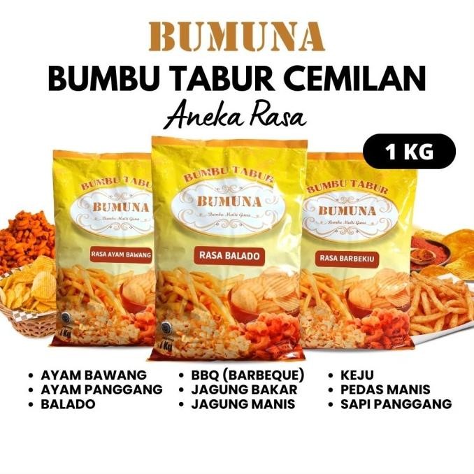 

SIAP KIRIM BUMBU TABUR ANEKA RASA 1KG / BALADO BBQ KEJU PIZZA / BUMBU TABUR
