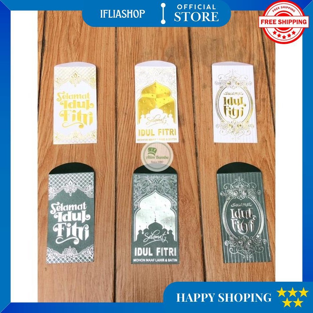 

(Isi 50 Lembar) Amplop Jumbo / Angpao Tebal Premium Thr Lebaran Idul Fitri 2023 D Best Seller
