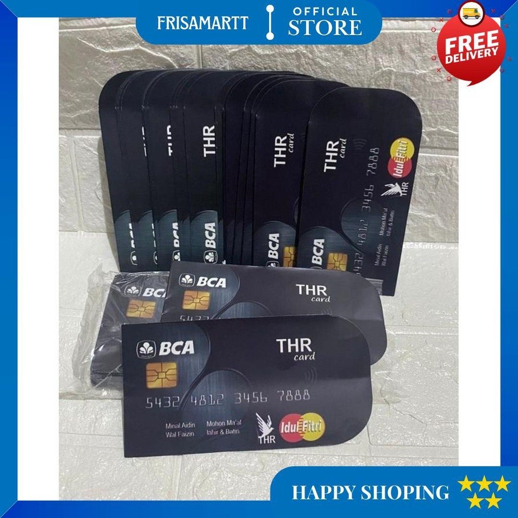 

Amplop Ampau Lebaran Atm Uk Medium Isi 100 50 10 Lembar - Bca Hitam, 10 Lembar D Promo 3.3