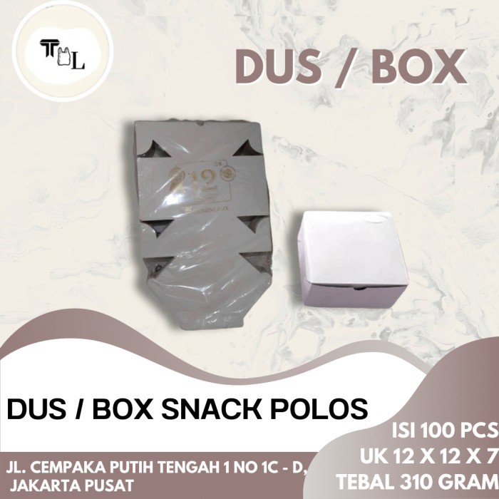 Dus / Box Snack Polos - 100Pcs - Uk 12x12x7
