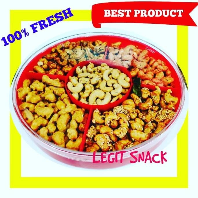 

Sale Kacang Mede 5 Rasa / Mete Toples Sekat Lima Mix / Parsel Lebaran
