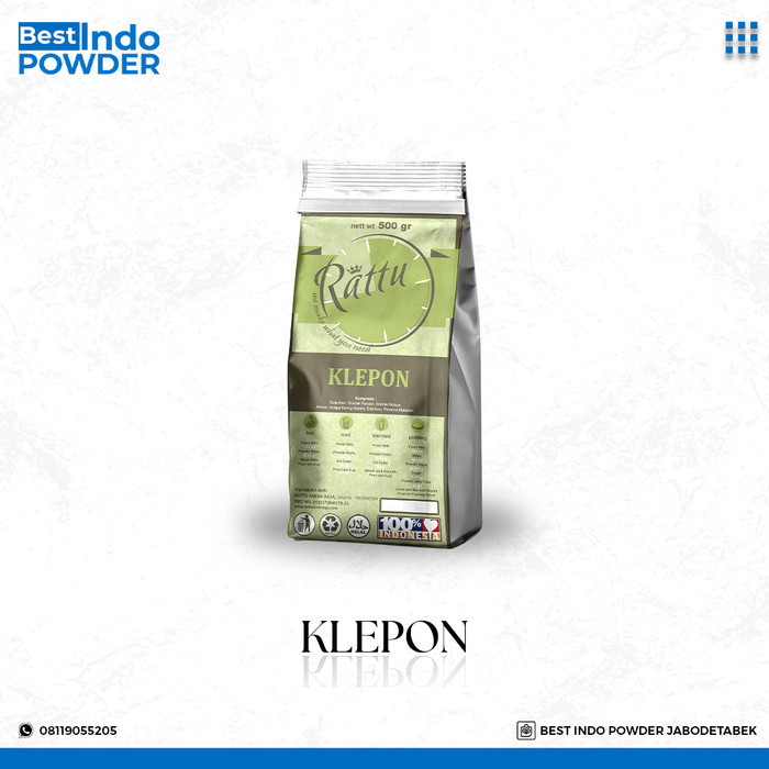 

Bubuk Klepon Rattu Beverage 500Gr / Powder Klepon / Bubuk Klepon {TerlarisBest Seller}