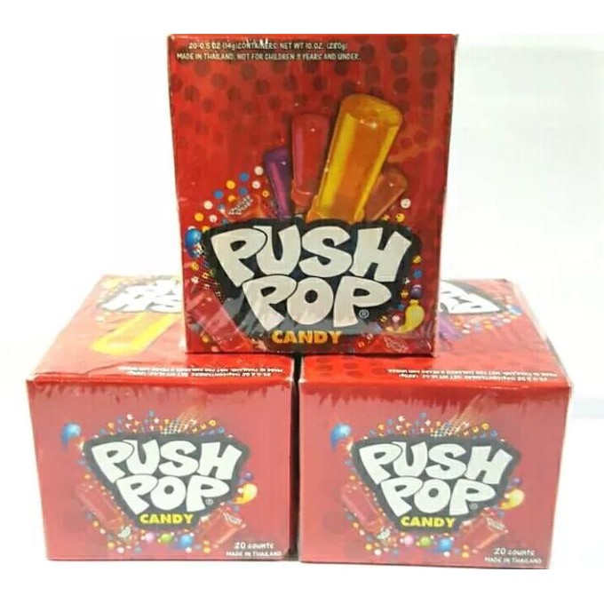 

Promo Permen Push Pop Candy 1 Box 20 Pcs X 14 Gram Bentuk Lipstick 14 Gr