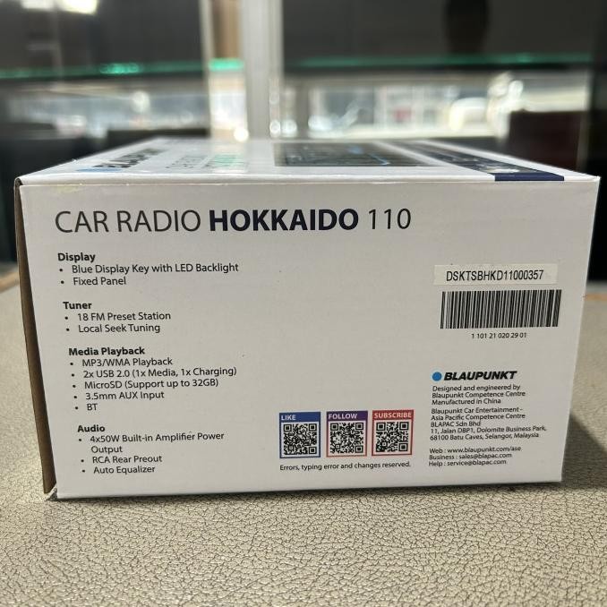 Promo Single Din Blaupunkt Hokkaido 100 - Tape Blaupunkt Hokkaido Bluetooth