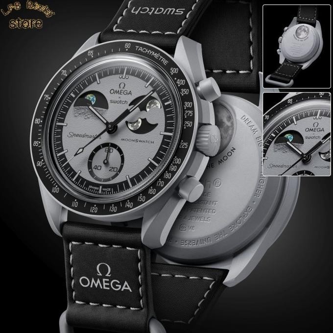 Promo Swatch X Omega Moonswatch Mission To Earthphase Authentic 100% Jam Tangan Swatch Jam Tangan Om