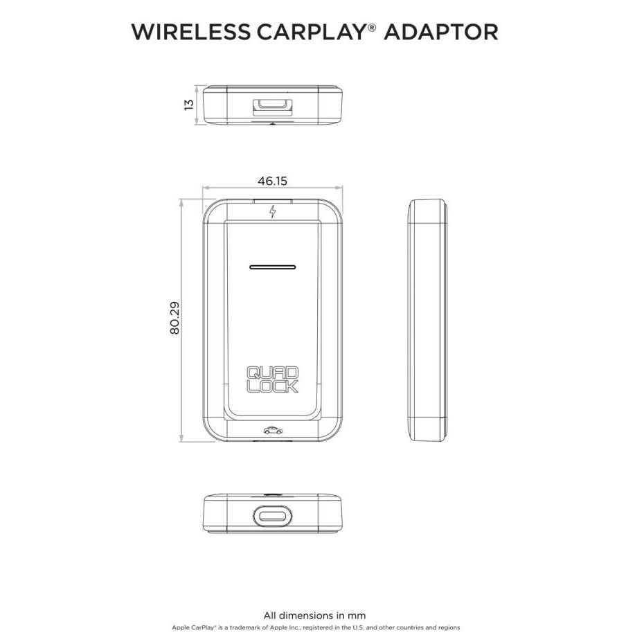 Grosir Quad Lock Wireless Apple Carplay Adaptor