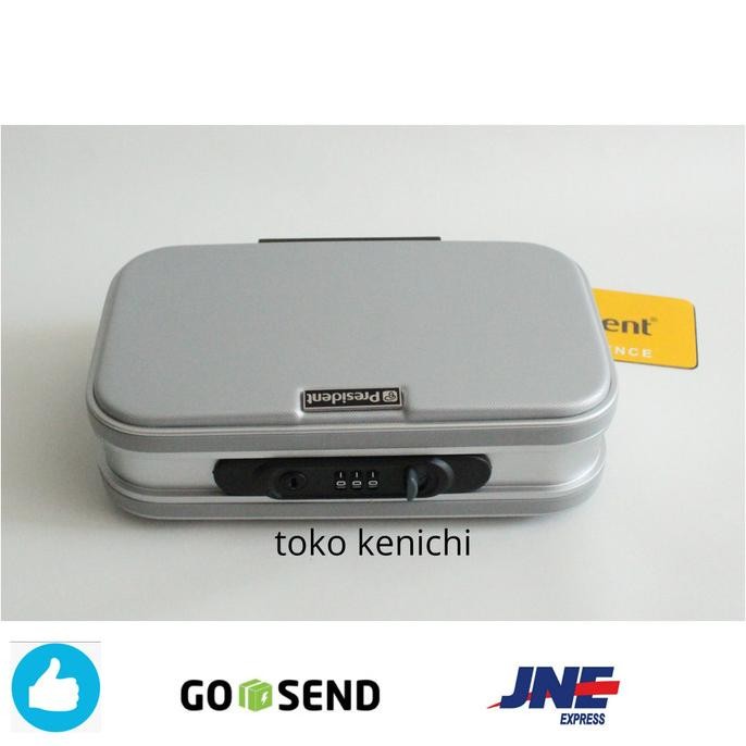 BEBAS ONGKIR - Koper mini President Tas depan brompton Silver Koper mini brompton