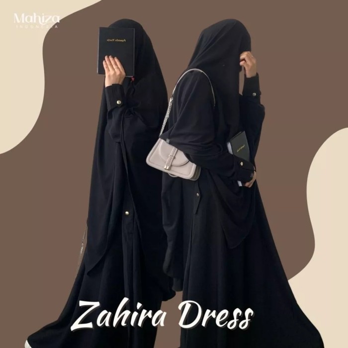 Zahira Dress Gamis Syar'i Fashion Muslimah untuk Haji - Umroh Set Abaya By Mahiza Indonesia