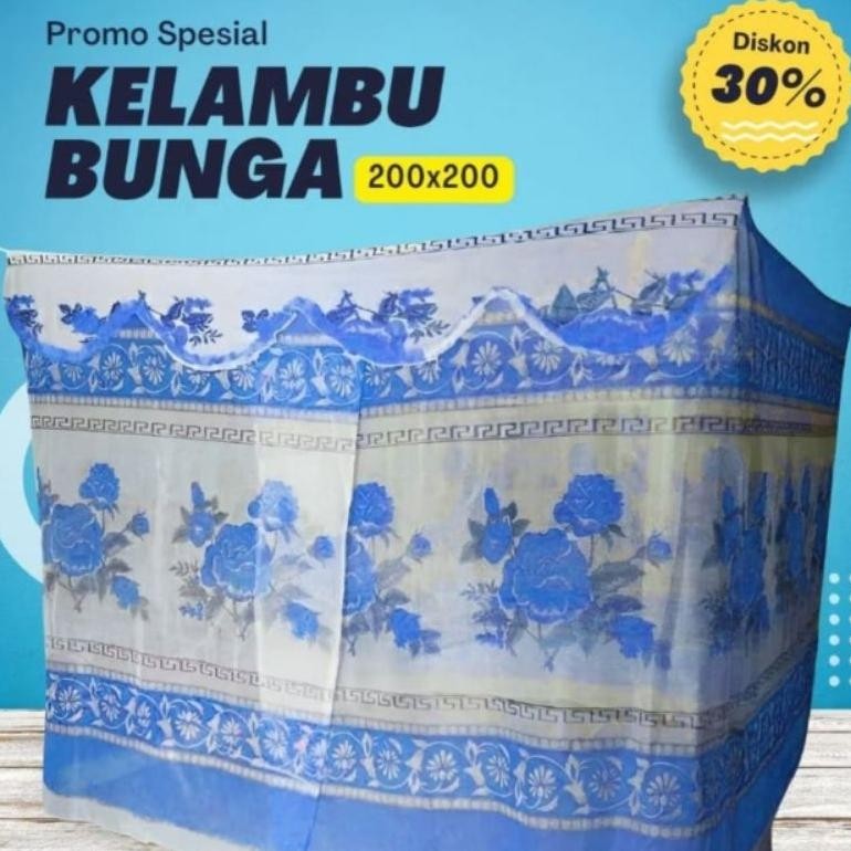 BISA COD KELAMBU TENDA BUNGA UKURAN 200X300 SUPER JUMBO KELAMBU VITAS SB ANUGRAH MAWAR MANOHARA Ah67